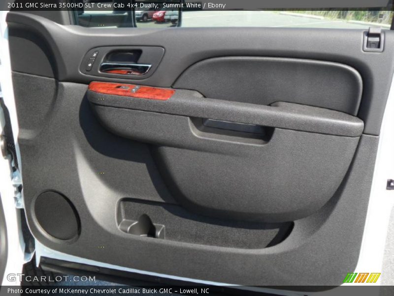 Summit White / Ebony 2011 GMC Sierra 3500HD SLT Crew Cab 4x4 Dually