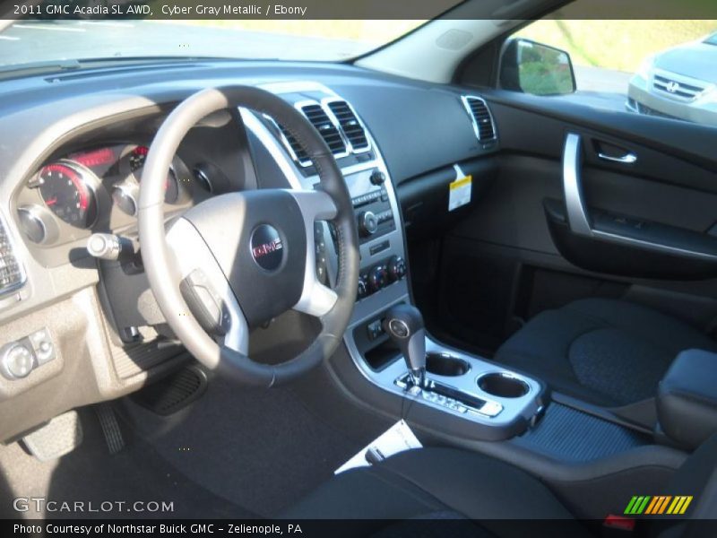 Cyber Gray Metallic / Ebony 2011 GMC Acadia SL AWD