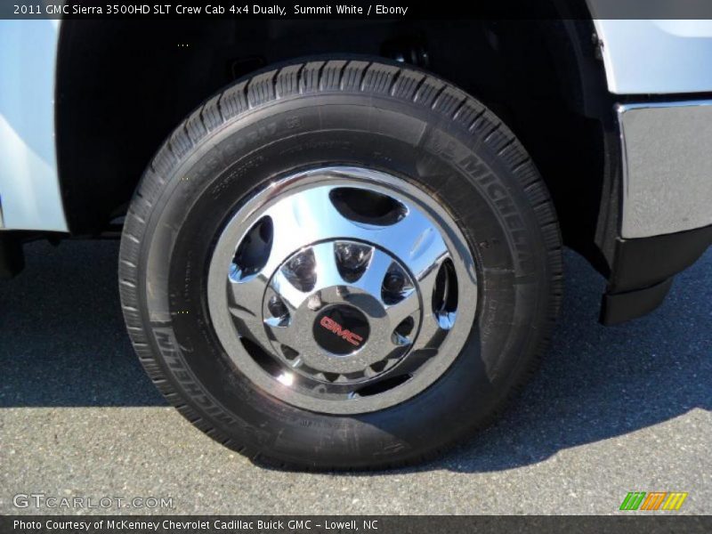 Summit White / Ebony 2011 GMC Sierra 3500HD SLT Crew Cab 4x4 Dually