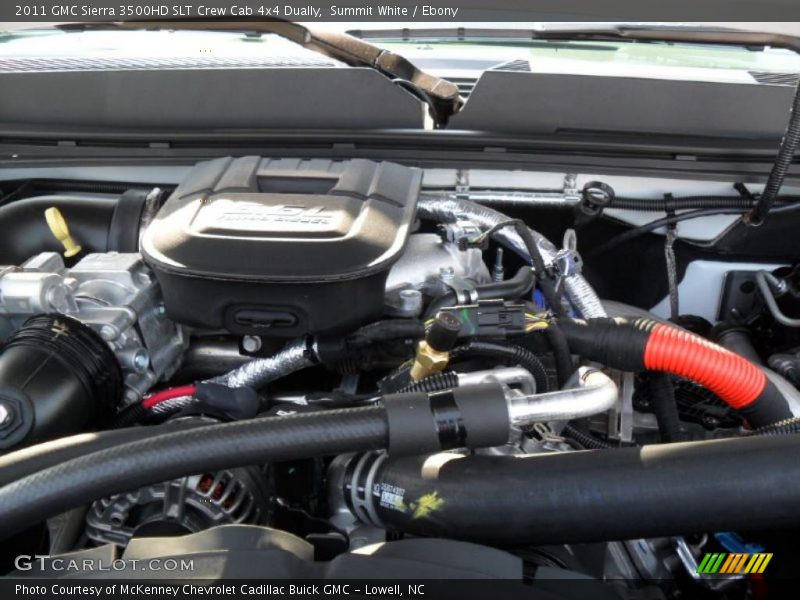 Summit White / Ebony 2011 GMC Sierra 3500HD SLT Crew Cab 4x4 Dually