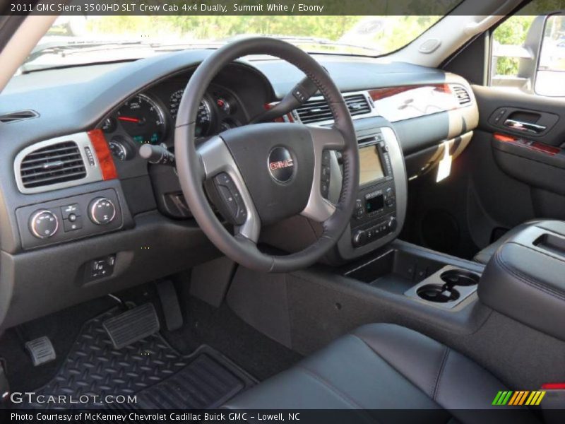 2011 Sierra 3500HD SLT Crew Cab 4x4 Dually Ebony Interior