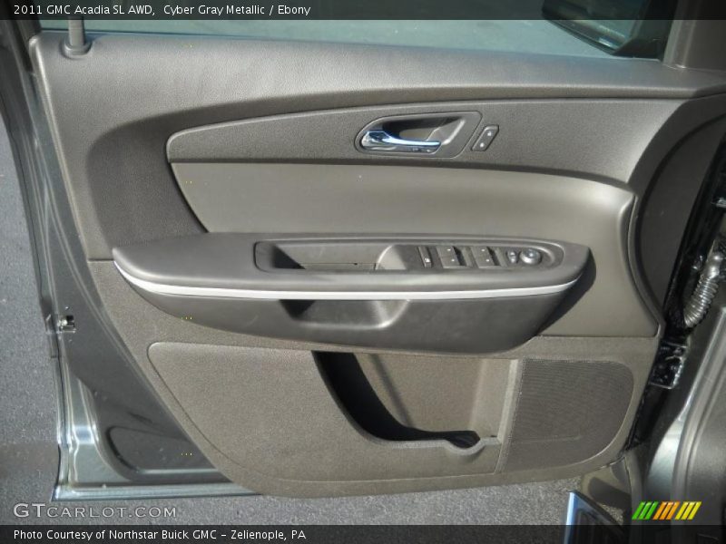 Cyber Gray Metallic / Ebony 2011 GMC Acadia SL AWD