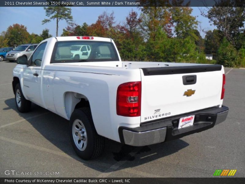 Summit White / Dark Titanium 2011 Chevrolet Silverado 1500 Regular Cab