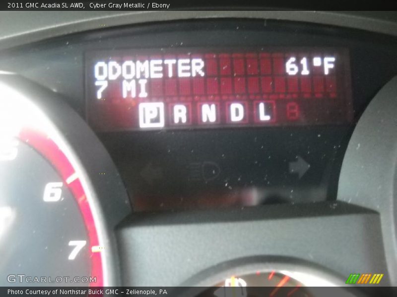 Cyber Gray Metallic / Ebony 2011 GMC Acadia SL AWD