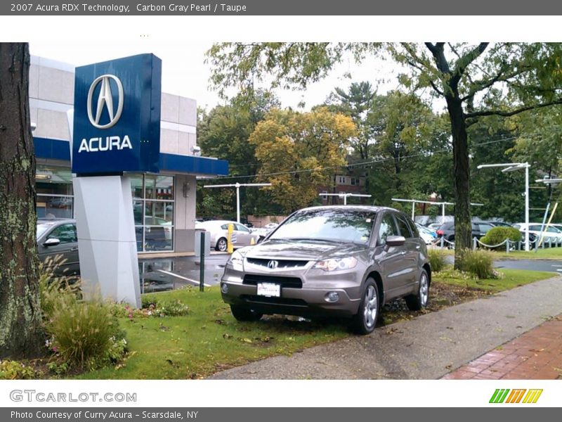 Carbon Gray Pearl / Taupe 2007 Acura RDX Technology