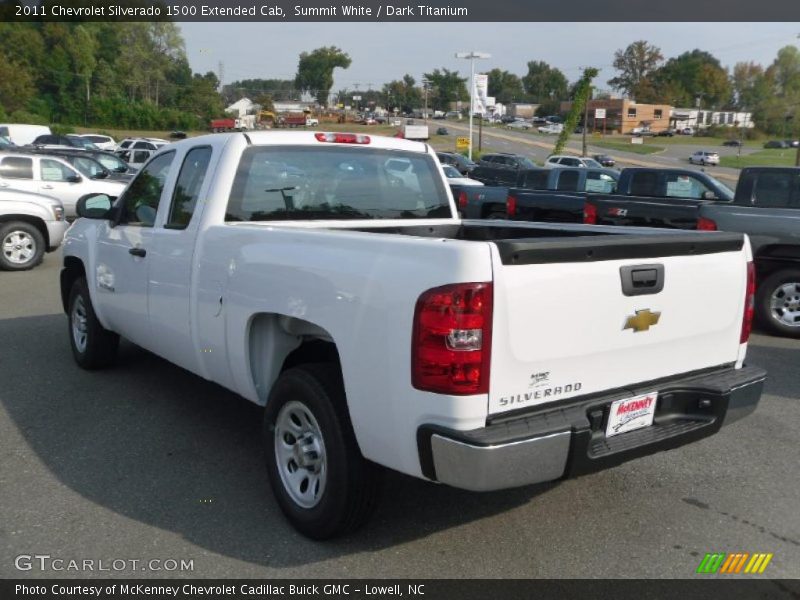 Summit White / Dark Titanium 2011 Chevrolet Silverado 1500 Extended Cab