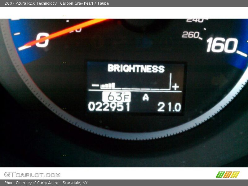 Carbon Gray Pearl / Taupe 2007 Acura RDX Technology