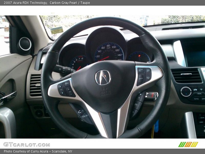 Carbon Gray Pearl / Taupe 2007 Acura RDX Technology