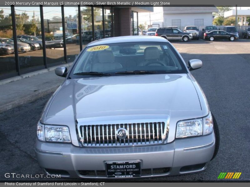 Silver Birch Metallic / Medium Light Stone 2010 Mercury Grand Marquis LS Ultimate Edition