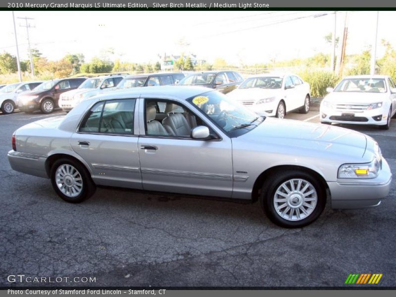 Silver Birch Metallic / Medium Light Stone 2010 Mercury Grand Marquis LS Ultimate Edition