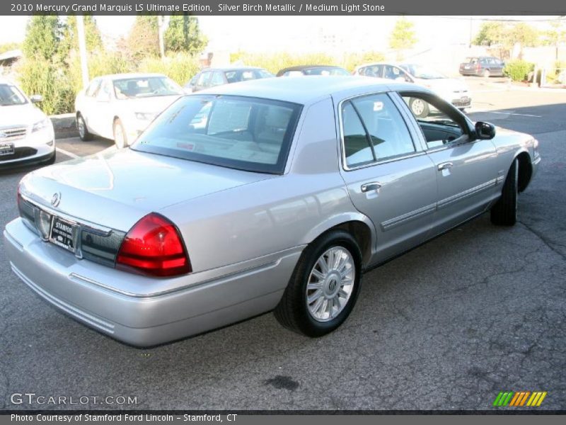 Silver Birch Metallic / Medium Light Stone 2010 Mercury Grand Marquis LS Ultimate Edition