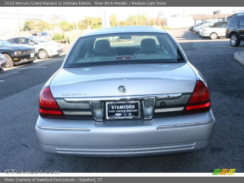 Silver Birch Metallic / Medium Light Stone 2010 Mercury Grand Marquis LS Ultimate Edition