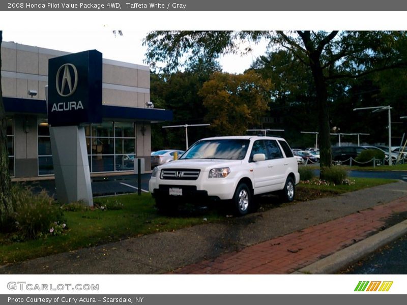 Taffeta White / Gray 2008 Honda Pilot Value Package 4WD