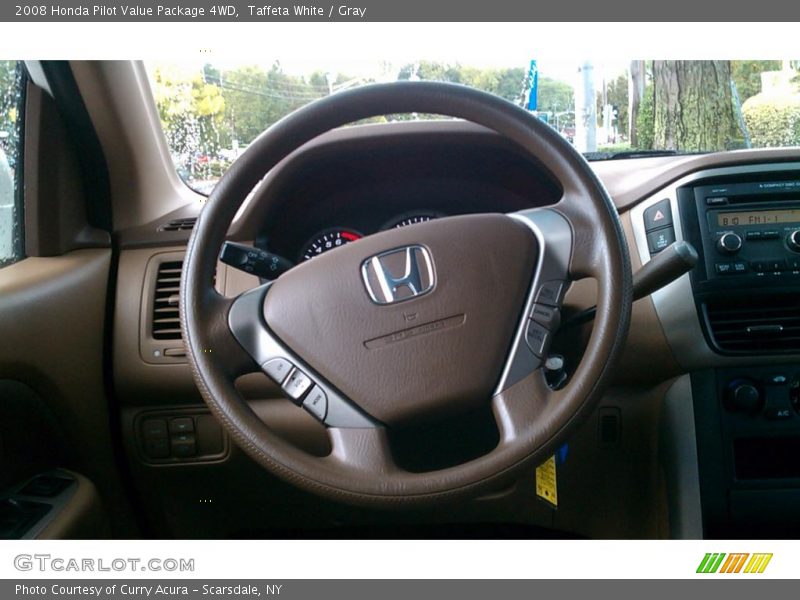 Taffeta White / Gray 2008 Honda Pilot Value Package 4WD