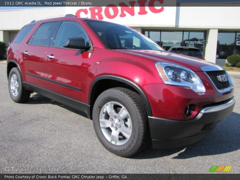 Red Jewel Tintcoat / Ebony 2011 GMC Acadia SL