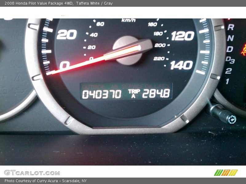 Taffeta White / Gray 2008 Honda Pilot Value Package 4WD