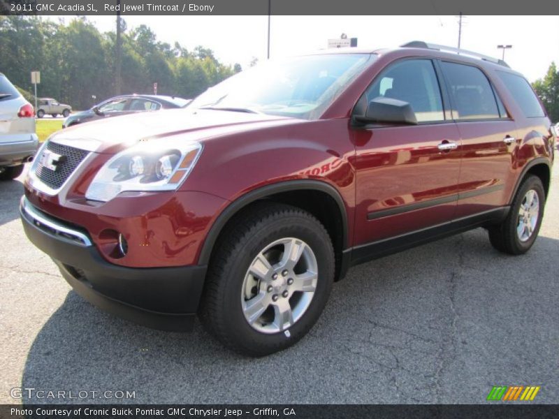 Red Jewel Tintcoat / Ebony 2011 GMC Acadia SL