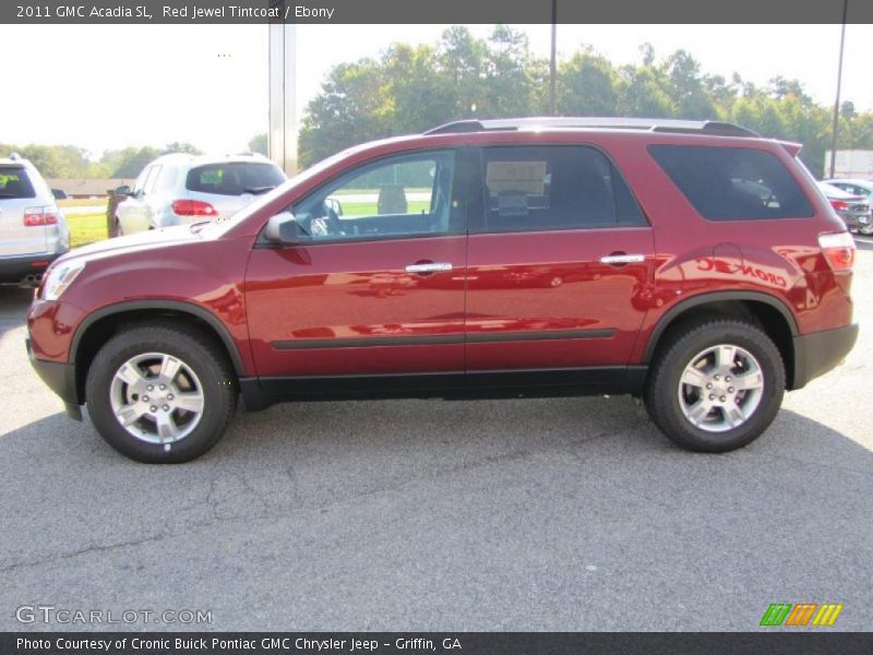 Red Jewel Tintcoat / Ebony 2011 GMC Acadia SL
