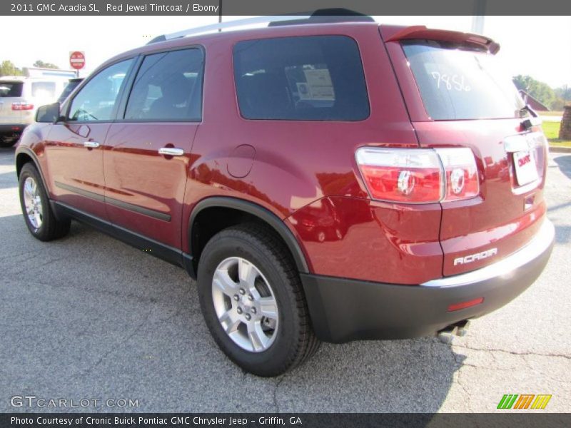 Red Jewel Tintcoat / Ebony 2011 GMC Acadia SL