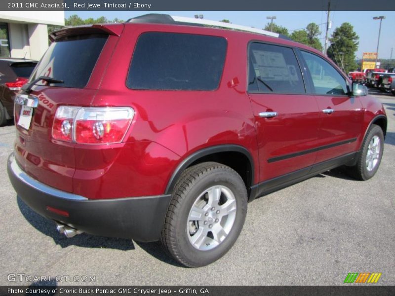 Red Jewel Tintcoat / Ebony 2011 GMC Acadia SL