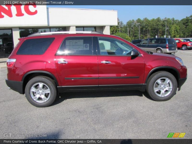 Red Jewel Tintcoat / Ebony 2011 GMC Acadia SL