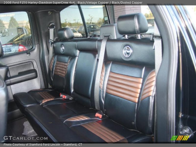  2008 F150 Harley-Davidson SuperCrew 4x4 Black/Dusted Copper Interior