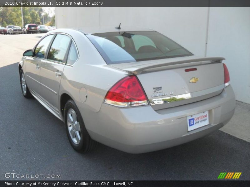 Gold Mist Metallic / Ebony 2010 Chevrolet Impala LT