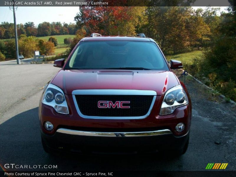 Red Jewel Tintcoat / Cashmere 2010 GMC Acadia SLT AWD