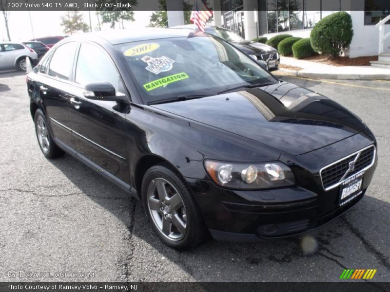 Black / Off-Black 2007 Volvo S40 T5 AWD