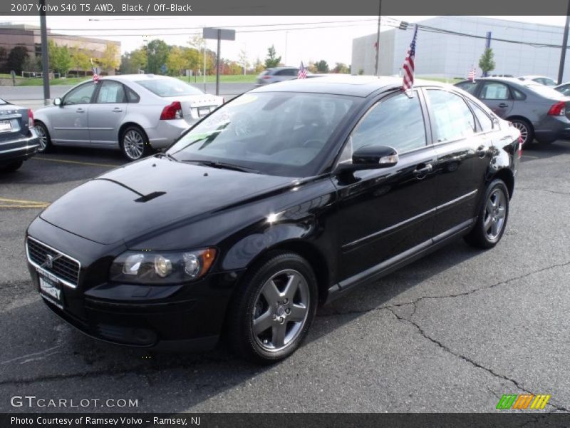 Black / Off-Black 2007 Volvo S40 T5 AWD