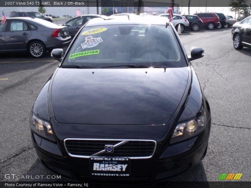 Black / Off-Black 2007 Volvo S40 T5 AWD