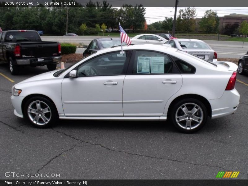 Ice White / Quartz 2008 Volvo S40 T5
