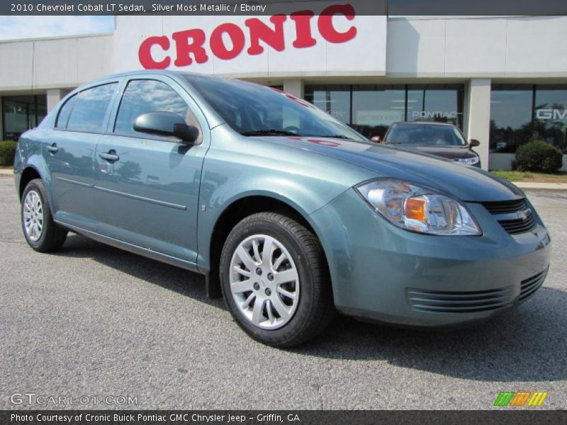 Silver Moss Metallic / Ebony 2010 Chevrolet Cobalt LT Sedan