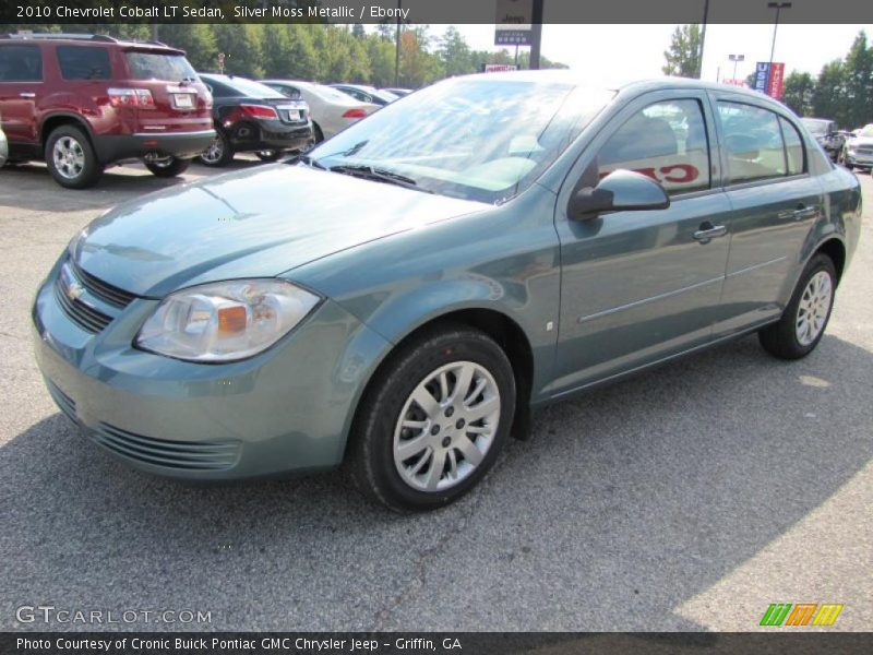 Silver Moss Metallic / Ebony 2010 Chevrolet Cobalt LT Sedan