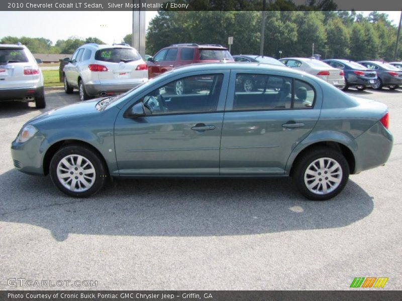 Silver Moss Metallic / Ebony 2010 Chevrolet Cobalt LT Sedan