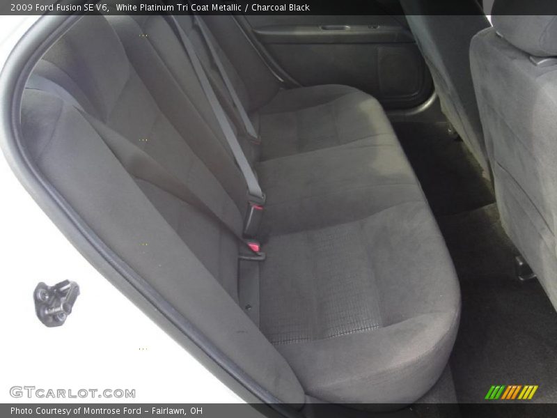 White Platinum Tri Coat Metallic / Charcoal Black 2009 Ford Fusion SE V6