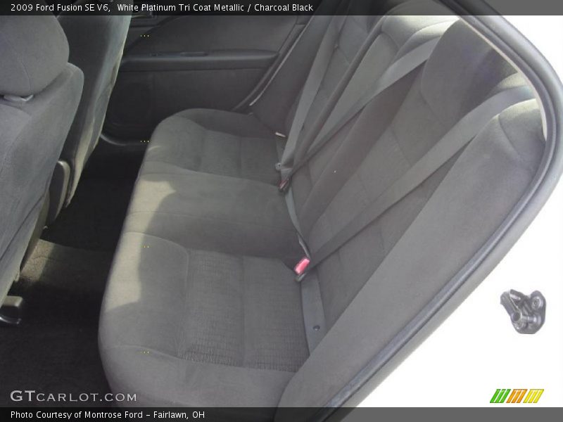 White Platinum Tri Coat Metallic / Charcoal Black 2009 Ford Fusion SE V6