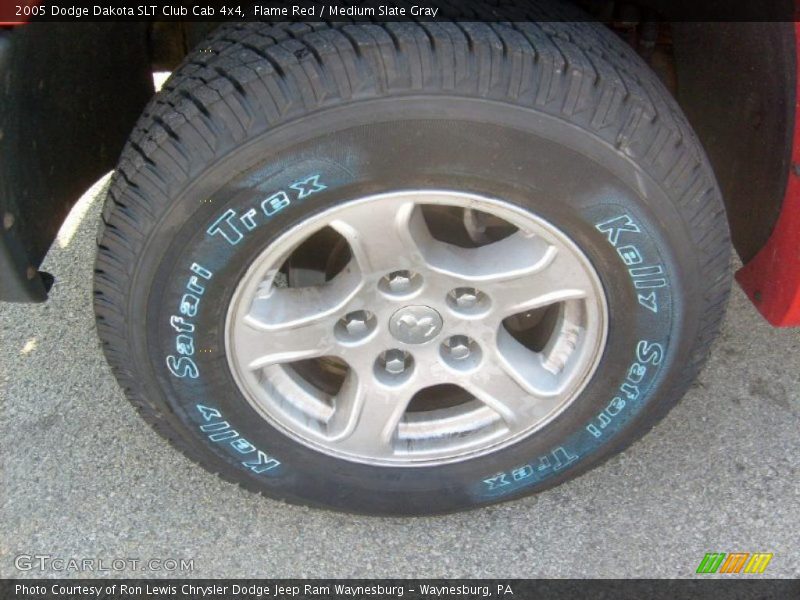 Flame Red / Medium Slate Gray 2005 Dodge Dakota SLT Club Cab 4x4