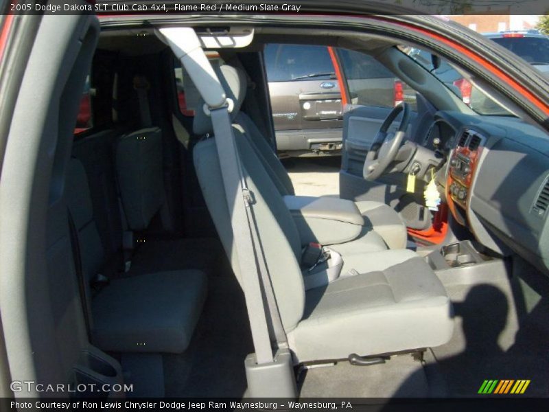 Flame Red / Medium Slate Gray 2005 Dodge Dakota SLT Club Cab 4x4
