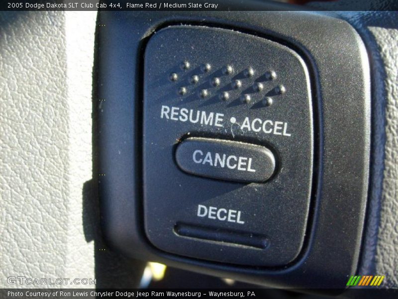 Flame Red / Medium Slate Gray 2005 Dodge Dakota SLT Club Cab 4x4