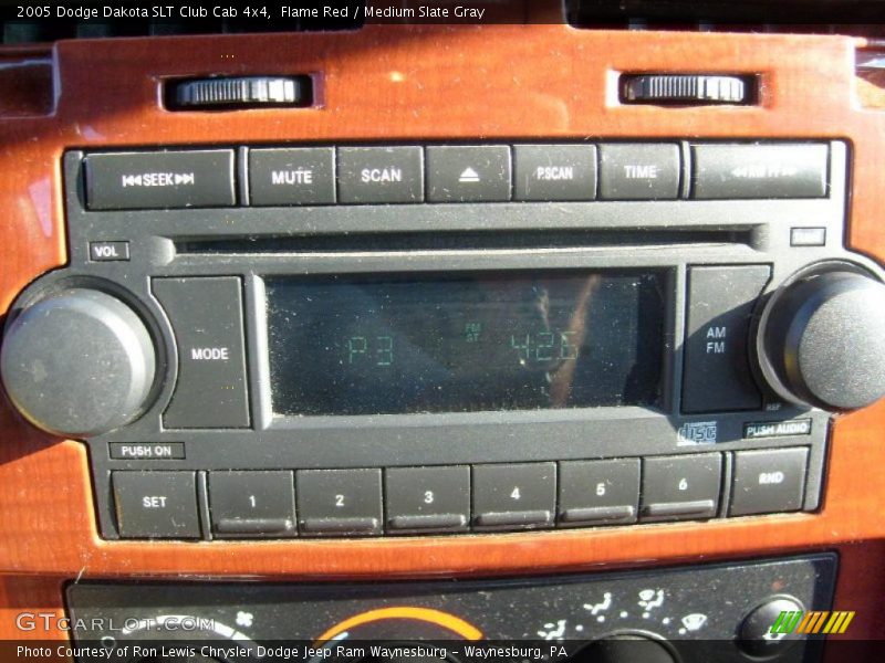 Flame Red / Medium Slate Gray 2005 Dodge Dakota SLT Club Cab 4x4