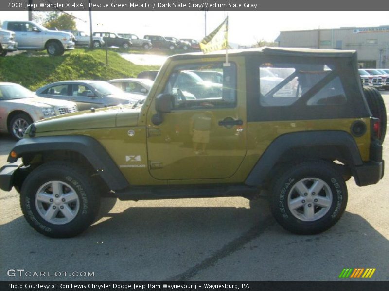 Rescue Green Metallic / Dark Slate Gray/Medium Slate Gray 2008 Jeep Wrangler X 4x4