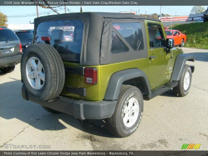 Rescue Green Metallic / Dark Slate Gray/Medium Slate Gray 2008 Jeep Wrangler X 4x4