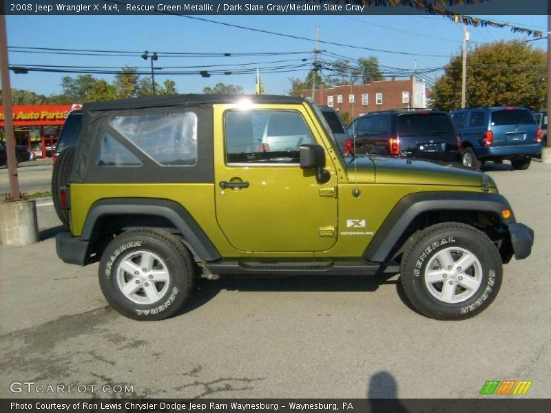 Rescue Green Metallic / Dark Slate Gray/Medium Slate Gray 2008 Jeep Wrangler X 4x4