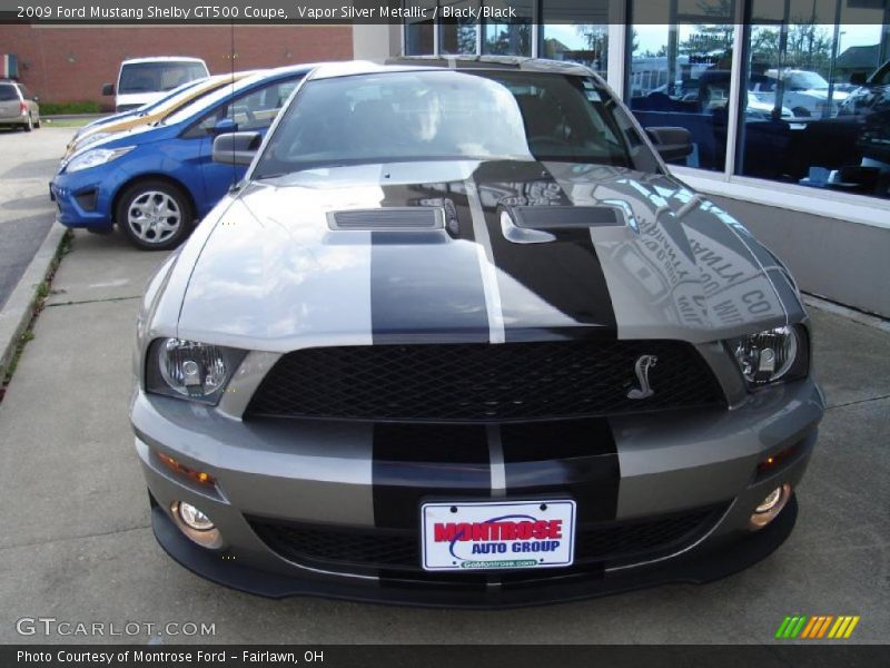 Vapor Silver Metallic / Black/Black 2009 Ford Mustang Shelby GT500 Coupe