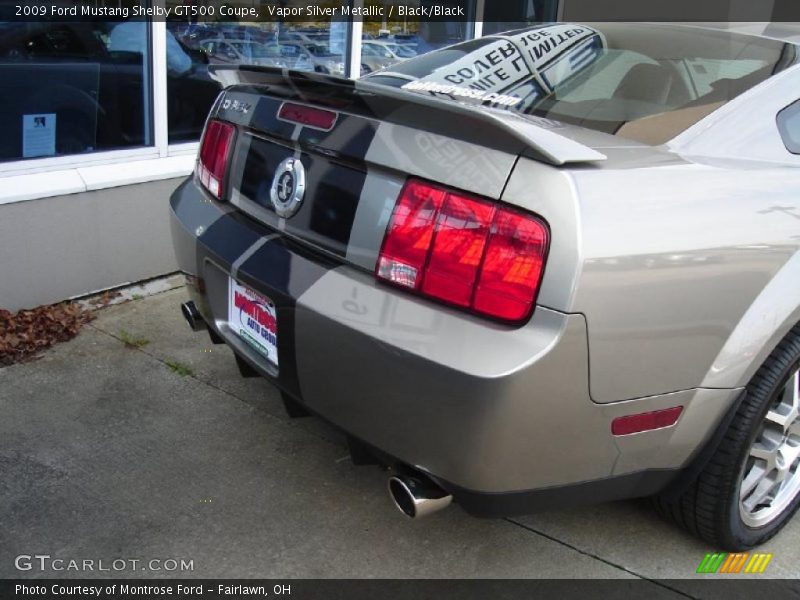 Vapor Silver Metallic / Black/Black 2009 Ford Mustang Shelby GT500 Coupe