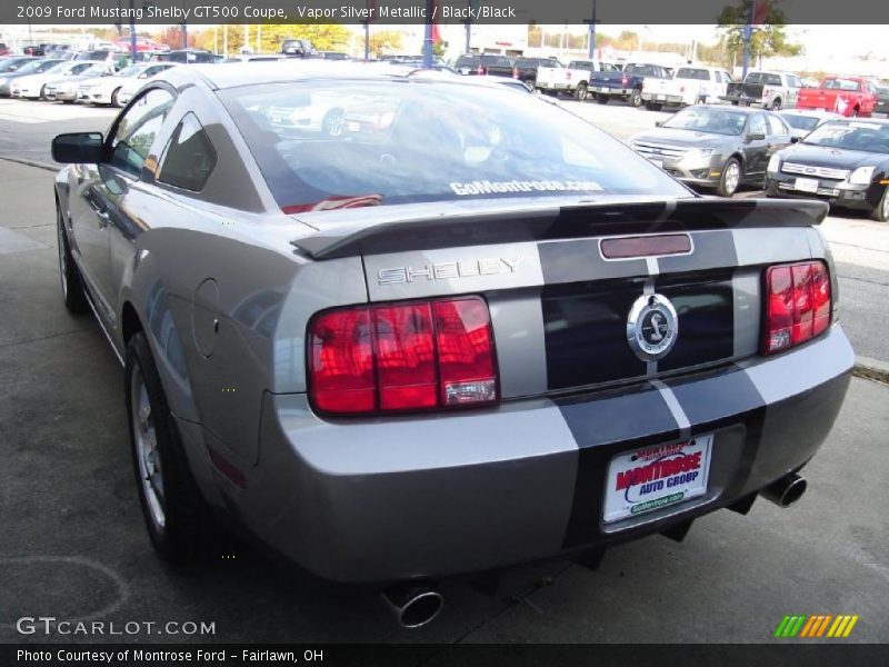 Vapor Silver Metallic / Black/Black 2009 Ford Mustang Shelby GT500 Coupe
