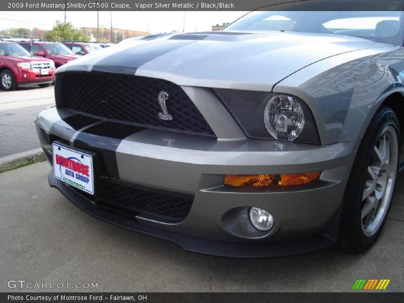 Vapor Silver Metallic / Black/Black 2009 Ford Mustang Shelby GT500 Coupe