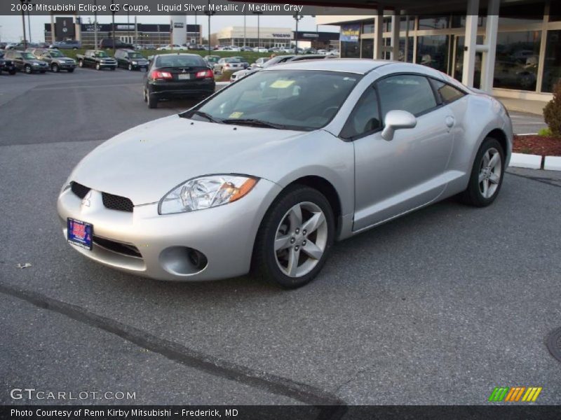 Liquid Silver Metallic / Medium Gray 2008 Mitsubishi Eclipse GS Coupe