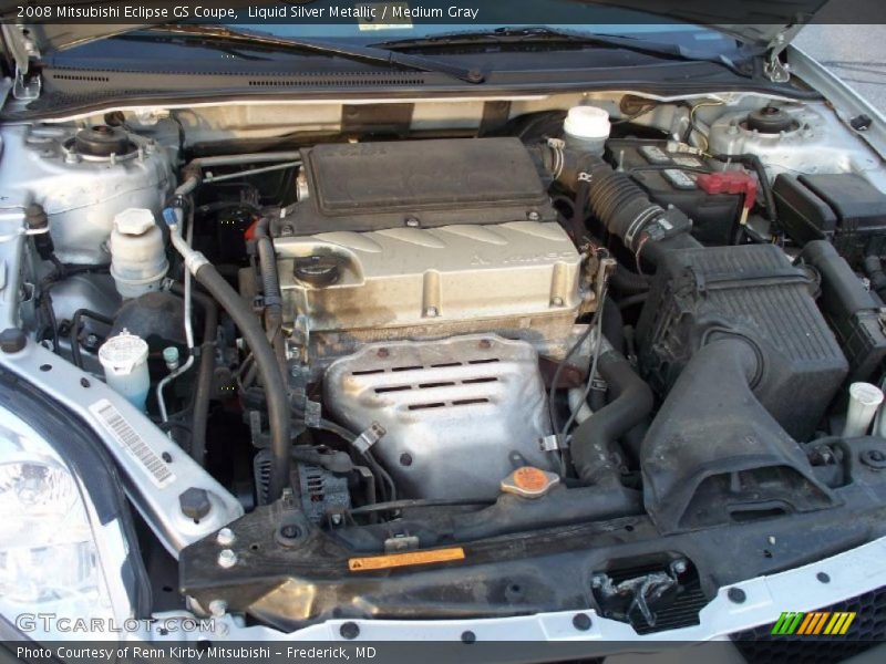 Liquid Silver Metallic / Medium Gray 2008 Mitsubishi Eclipse GS Coupe